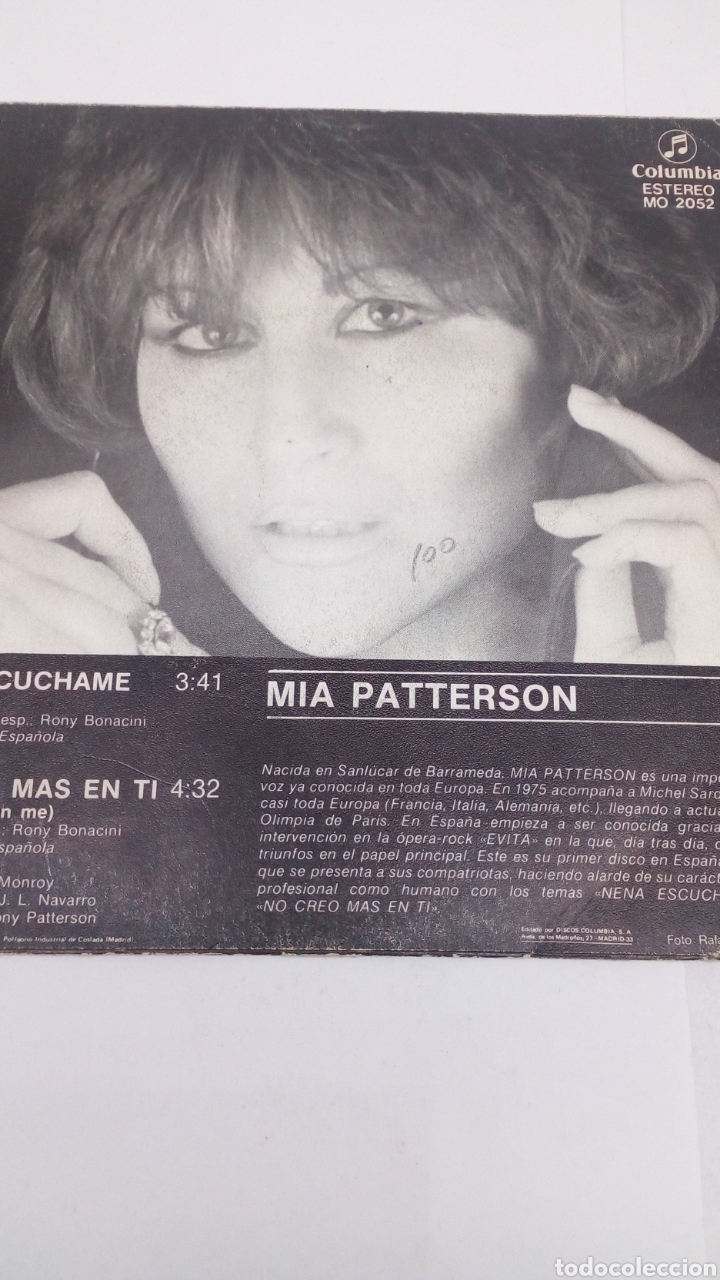 Discos de vinilo: Vinilo Mia Patterson - Foto 2