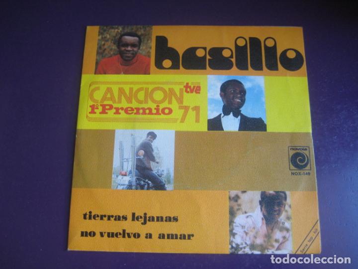 Discos de vinilo: Basilio Sg NOVOLA 1971  Tierras Lejanas / No Vuelvo A Amar 1er PREMIO FESTIVAL TVE - POCO USO