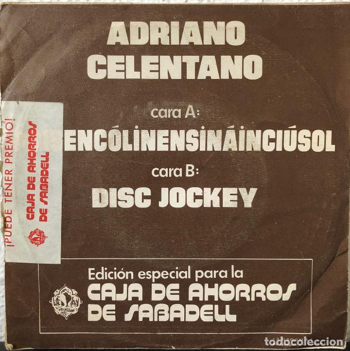 Discos de vinilo: ADRIANO CELENTANO single a 45 rpm - Foto 2
