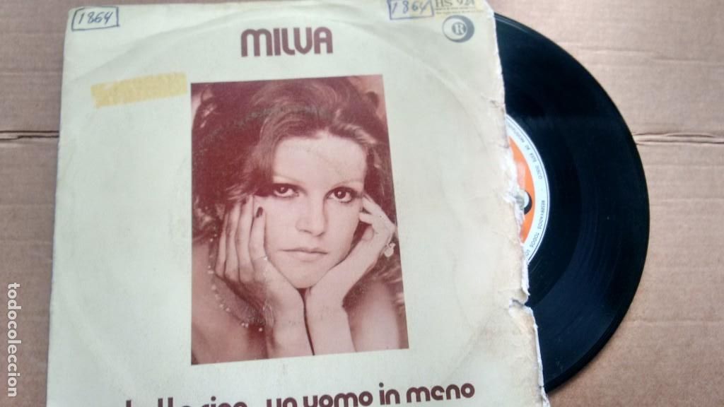 Discos de vinilo: SINGLE  ( VINILO) DE  MILVA A&Ntilde;OS  70 - Foto 1