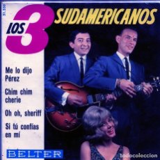 Discos de vinilo: LOS 3 SUDAMERICANOS (SOLO CARATULA). Lote 196339037
