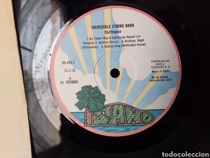 Discos de vinilo: THE INCREDIBLE STRING BAND EARTHSPAN ESPA&Ntilde;A 1972 - Foto 2