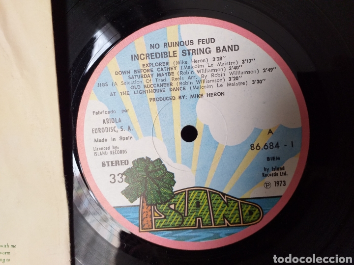 Discos de vinilo: THE INCREDIBLE STRING BAND NO RUINOUS FEUD ESPA&Ntilde;A 1973 - Foto 2