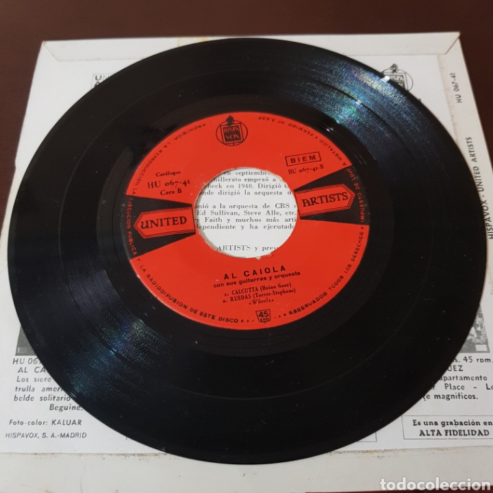 Discos de vinilo: AL CAIOLA CON SUS GUITARRAS Y SU ORQUESTA - Foto 4