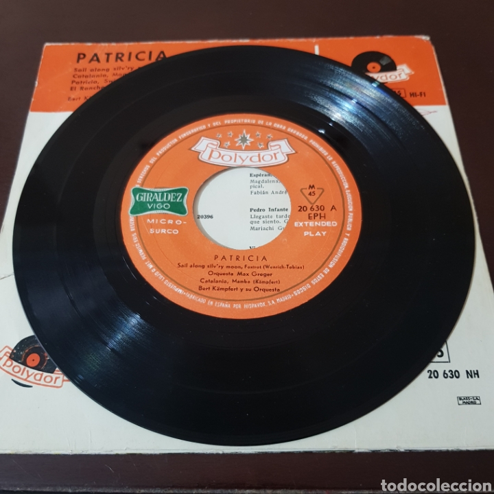 Discos de vinilo: PATRICIA - BERT KAMPFERT MAX GREGER Y SUS ORQUESTAS - Foto 3