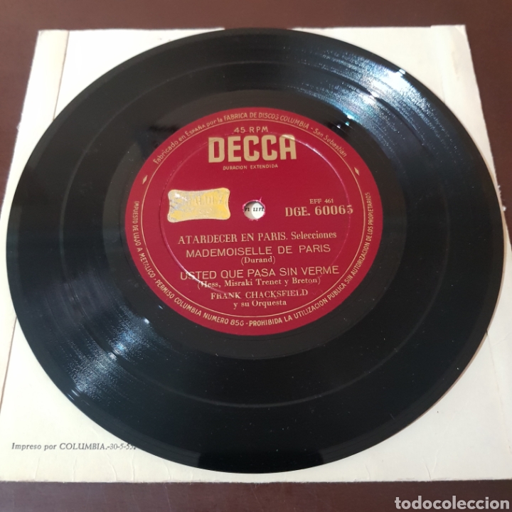 Discos de vinilo: FRANK CHACKSFIELD Y SU ORQUESTA - Foto 3