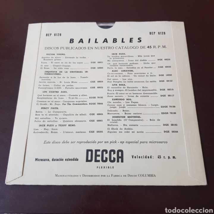 Discos de vinilo: FRAK CHACKSFIELD Y SU ORQUESTA - Foto 2