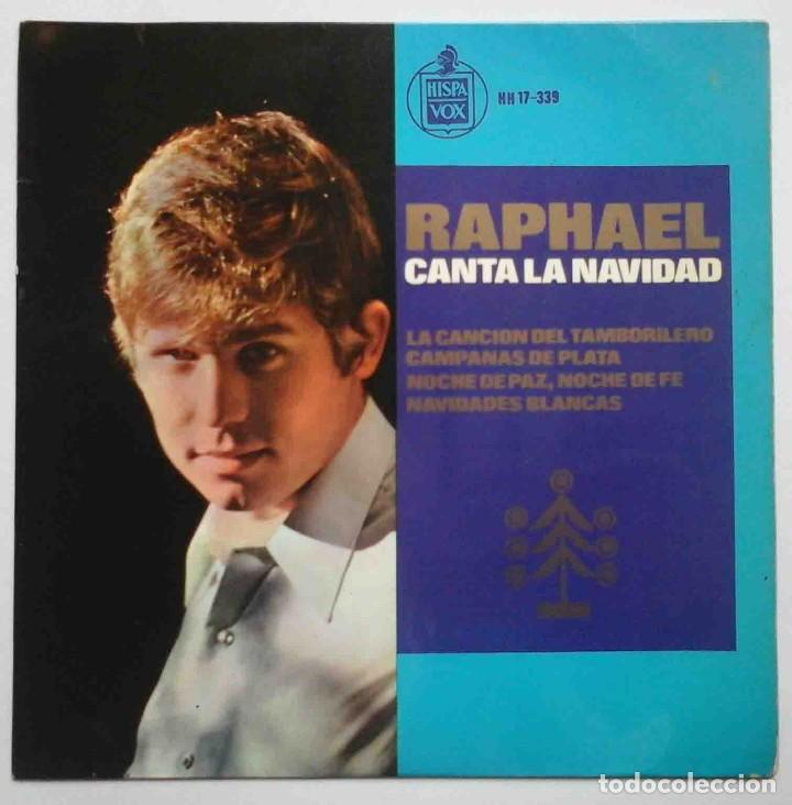 Discos de vinilo: Raphael canta la Navidad EP Hispavox 1965 - Foto 1