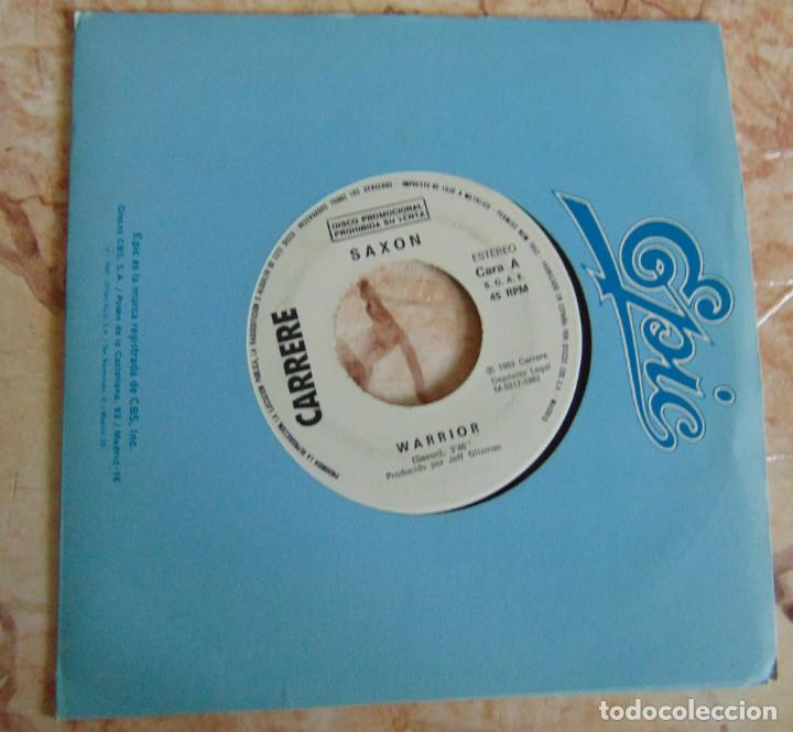 Discos de vinilo: Saxon &ndash; Warrior - SINGLE PROMO - Foto 1