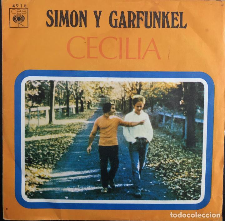 Discos de vinilo: SIMON Y CARFUNKEL single 45 rpm CECILIA - Foto 1