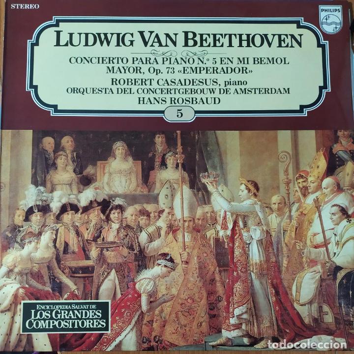 Discos de vinilo: Ludwig Van Beethoven-Concierto para piano n&uacute;mero 5