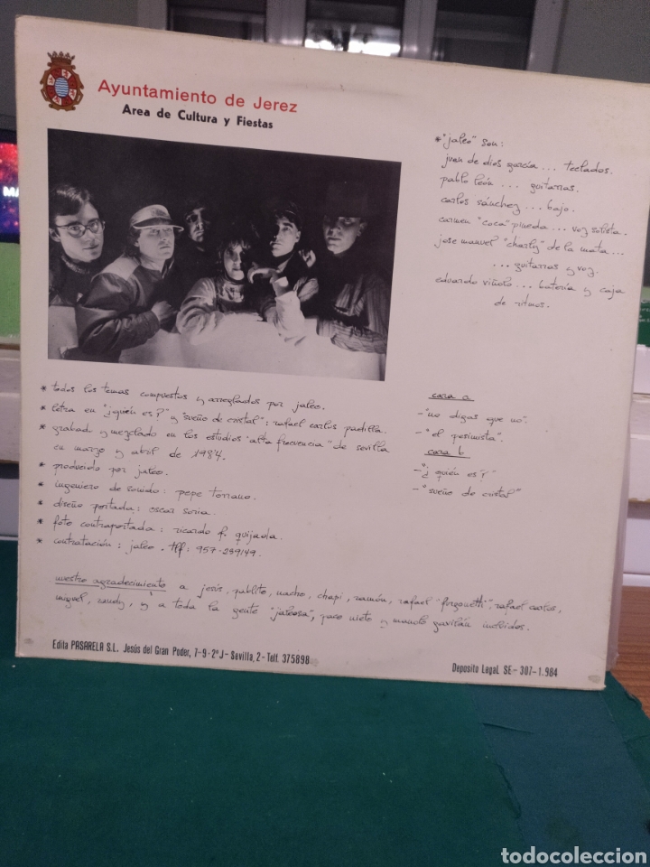 Discos de vinilo: Jaleo. Pasarela 1984 - Foto 2