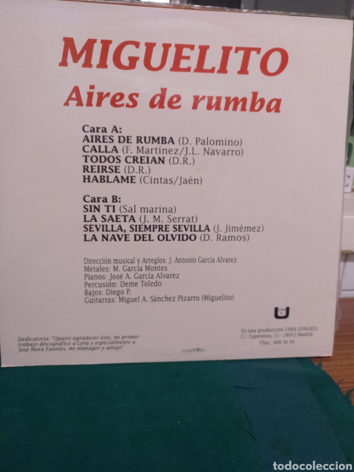 Discos de vinilo: Miguelito, Aires de rumba. - Foto 2