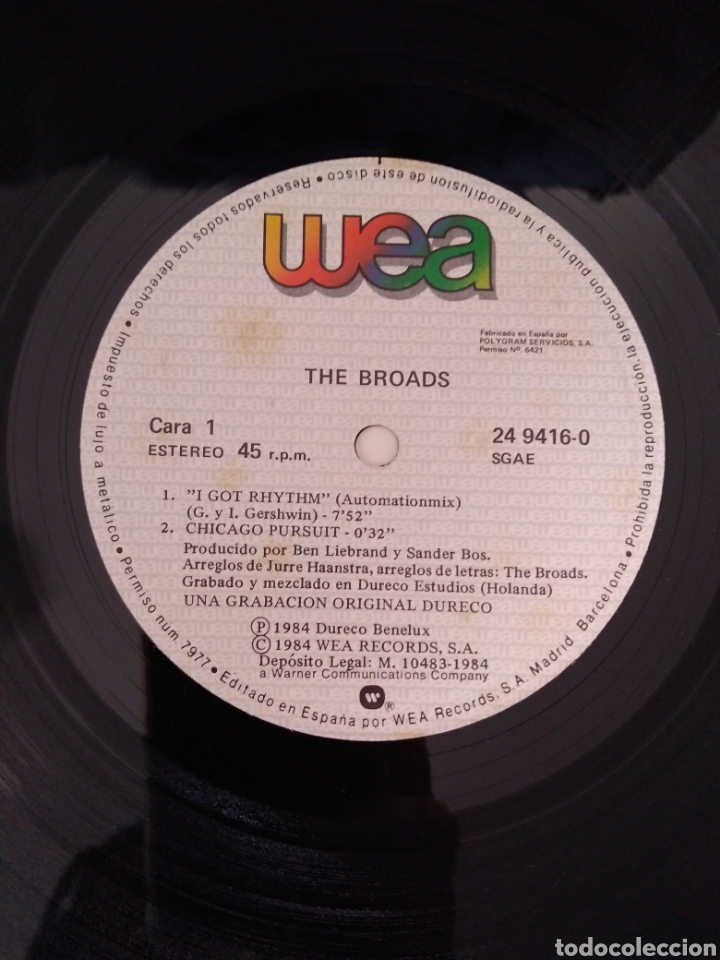 Discos de vinilo: The broads - I got rhytm - Foto 4