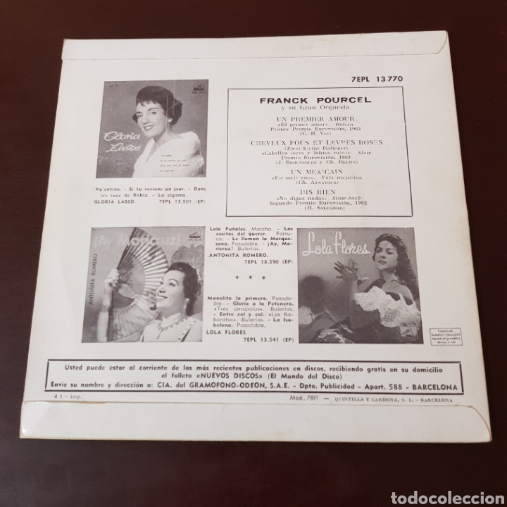 Discos de vinilo: FRANCK POURCEL Y SU GRAN ORQUESTA - Foto 2