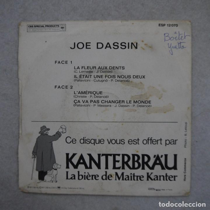 Discos de vinilo: JOE DASSIN - LA FLEUR AUX DENTS - EP 1975 - Foto 2