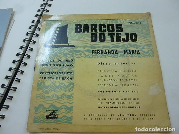 Discos de vinilo: FERNANDA MARIA - BARCOS DO TEJO + 3 - EP -N - Foto 2