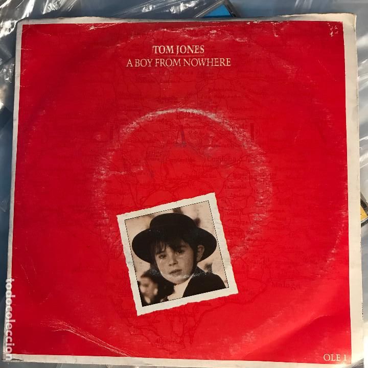 Discos de vinilo: TOM JONES - A BOY FROM NOWHERE - SINGLE EPIC UK 1987 - Foto 1