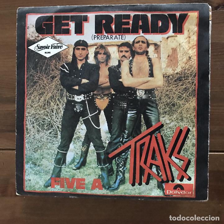 Discos de vinilo: TRAKS - GET READY - SINGLE POLYDOR SPAIN 1983 - Foto 1