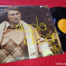 Discos de vinilo: NICOLA DI BARI RECORDANDO A LUIGI TENCO LP 1974 RCA SPAIN ESPAÑA. Lote 196759176