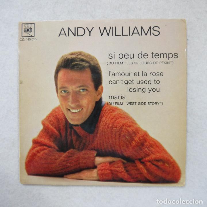 Discos de vinilo: ANDY WILLIAMS - SI PEU DE TEMPS - EP 1963 - Foto 1