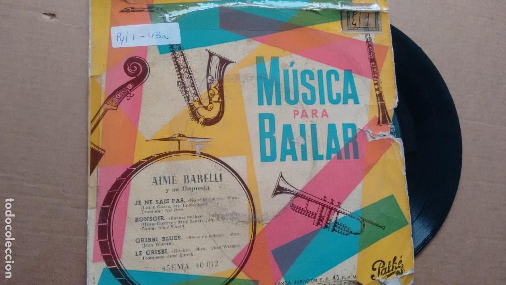 Discos de vinilo: E P ( VINILO) DE AIME BARELLI Y SU ORQUESTA - Foto 1
