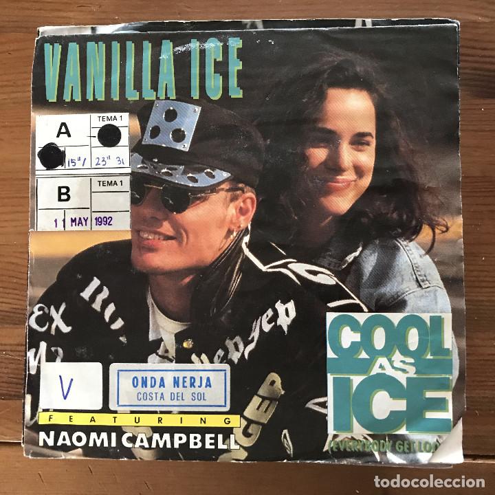 Discos de vinilo: VANILLA ICE & NAOMI CAMPBELL - COOL AS ICE - SINGLE SBK ALEMANIA 1991