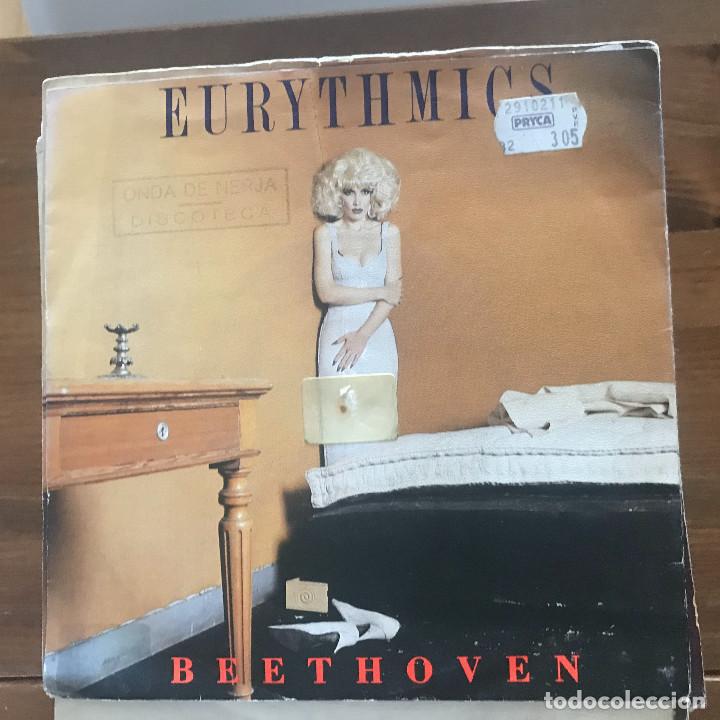 Discos de vinilo: EURYTHMICS - BEETHOVEN - SINGLE RCA SPAIN 1987 - Foto 1