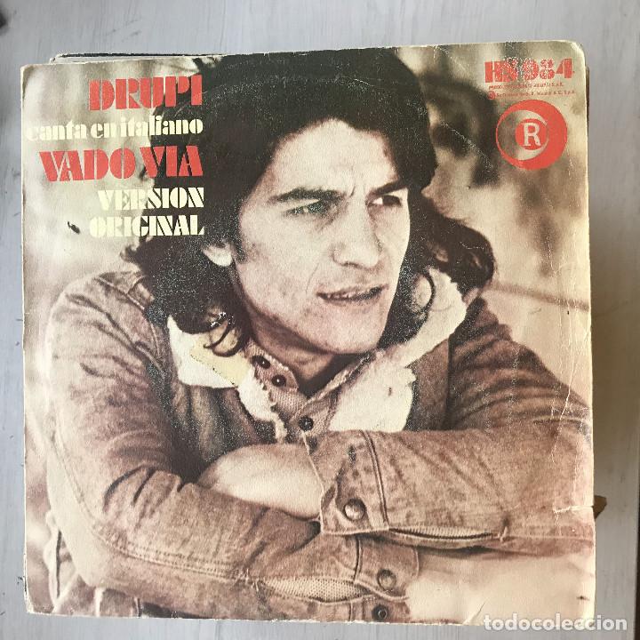 Discos de vinilo: DRUPI - VADO VIA - SINGLE HISPAVOX SPAIN 1973 - Foto 1