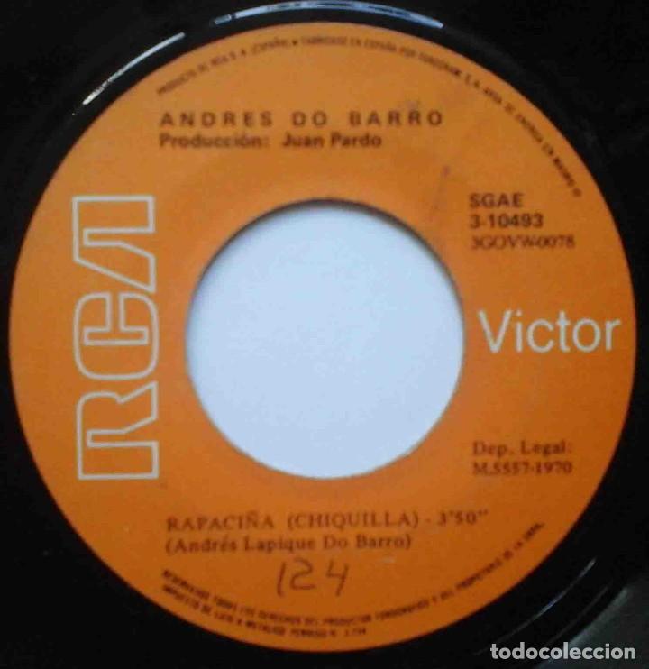 Discos de vinilo: Andres do Barro - Corpi&ntilde;o Xeitoso / Rapaci&ntilde;a - Foto 4