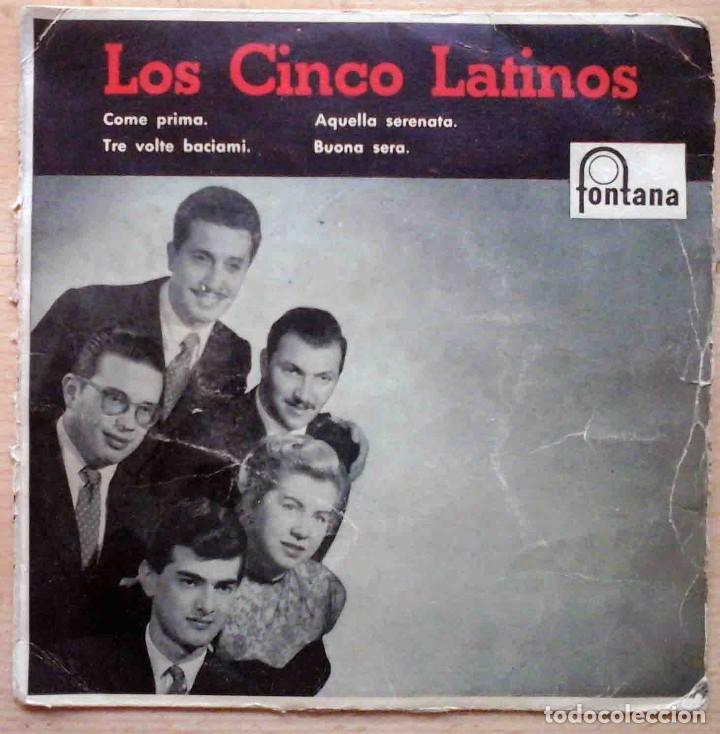 Discos de vinilo: EP Los cinco latinos - Come prima + 3 Vinilo rosa. - Foto 1