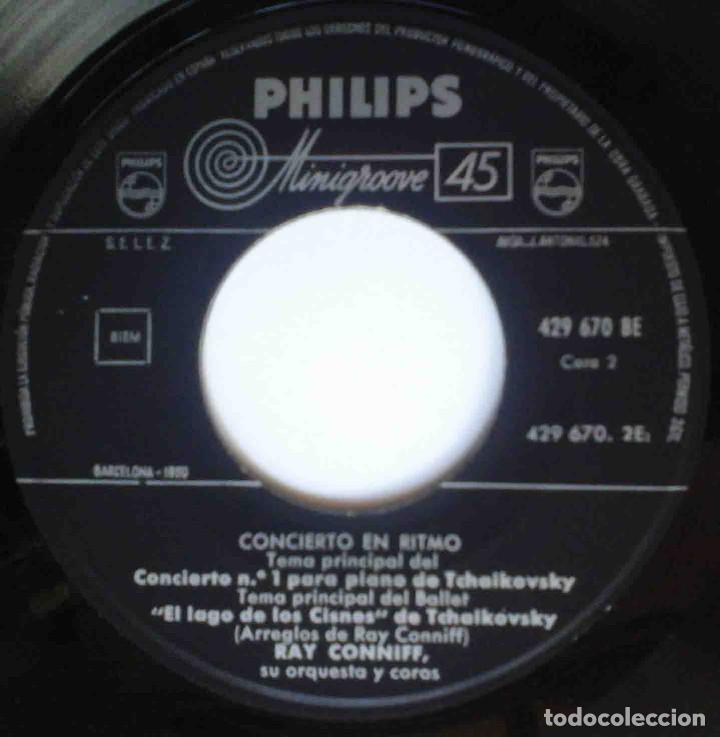 Discos de vinilo: Concierto en ritmo N&ordm; 1 Ray Conniff (Schubert y Tchaikovsky) - Foto 4