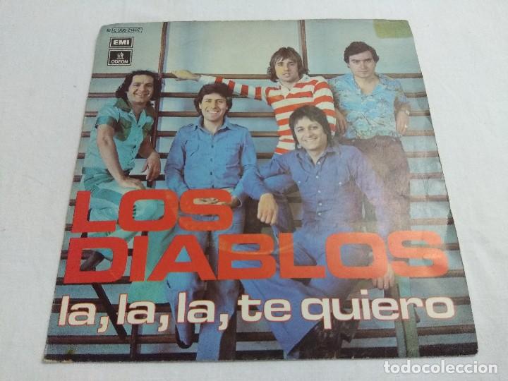 Discos de vinilo: SINGLE/LOS DIABLOS/LA,LA,LA,TE QUIERO. - Foto 1