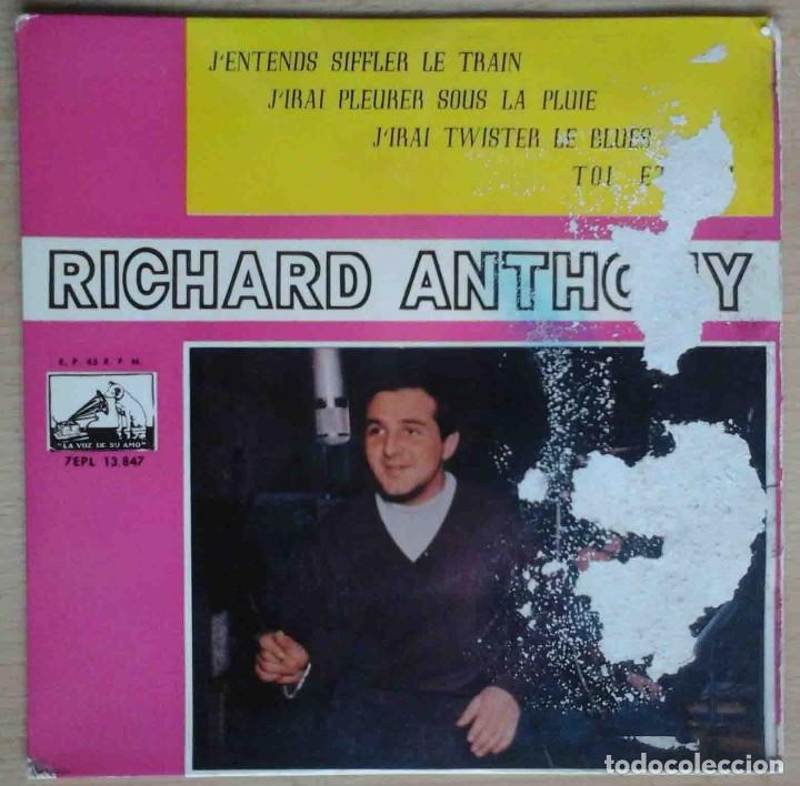 Discos de vinilo: Richard Anthony - Jentends siffler le train + 3 - Foto 1