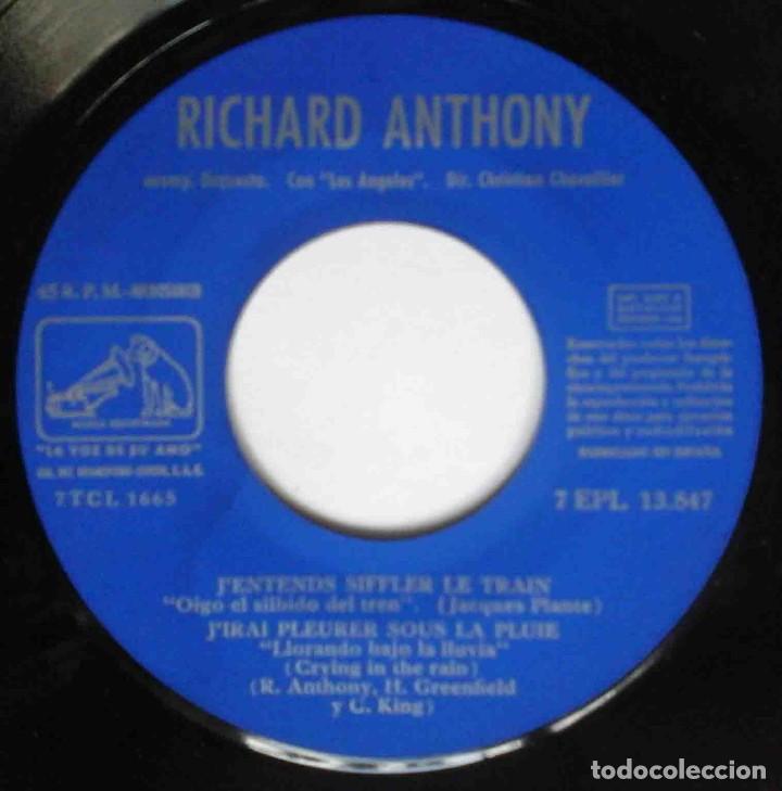 Discos de vinilo: Richard Anthony - Jentends siffler le train + 3 - Foto 4