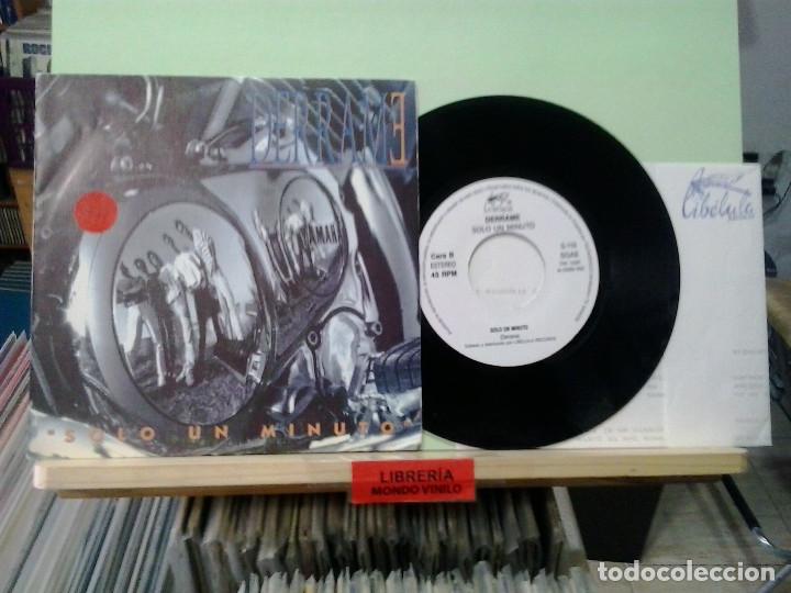 Discos de vinilo: LMV - Derrame. Solo un minuto. Libelula 1992, ref.S 110 - Single - Foto 1