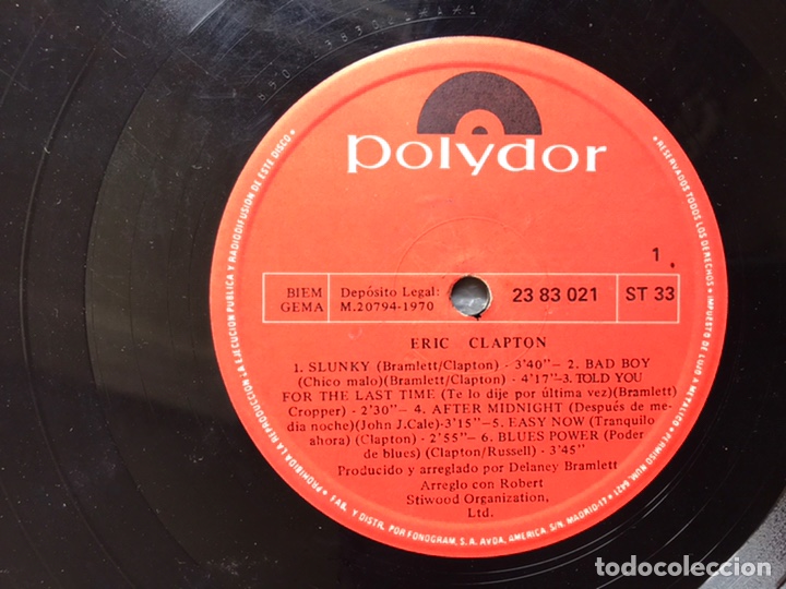Discos de vinilo: Eric Clapton - Foto 4