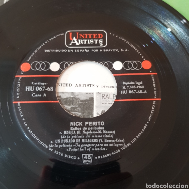 Discos de vinilo: EXITOS DE PELICULAS - NICK PERITO Y SU ORQUESTA - Foto 3
