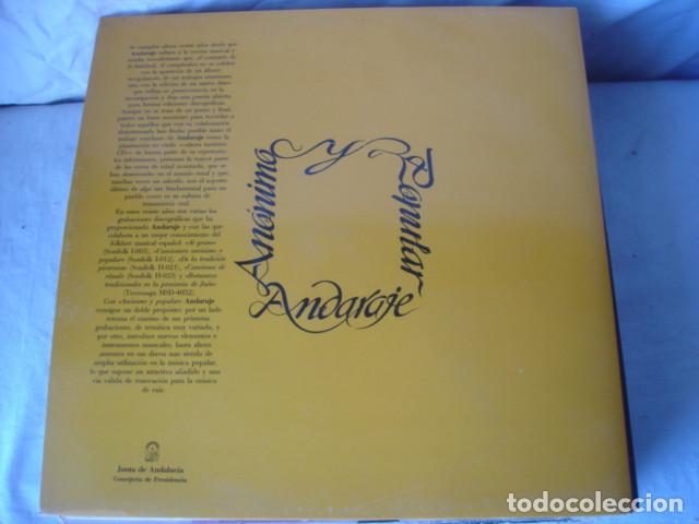Discos de vinilo: Andaraje  An&oacute;nimo Y Popular - Foto 3