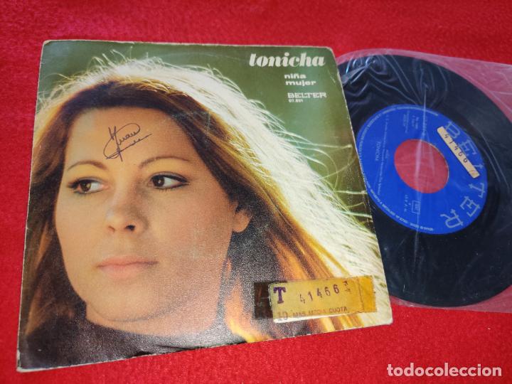 Discos de vinilo: TONICHA Ni&ntilde;a /Mujer 7'' single 1971 Belter ESPA&Ntilde;A SPAIN EUROVISION