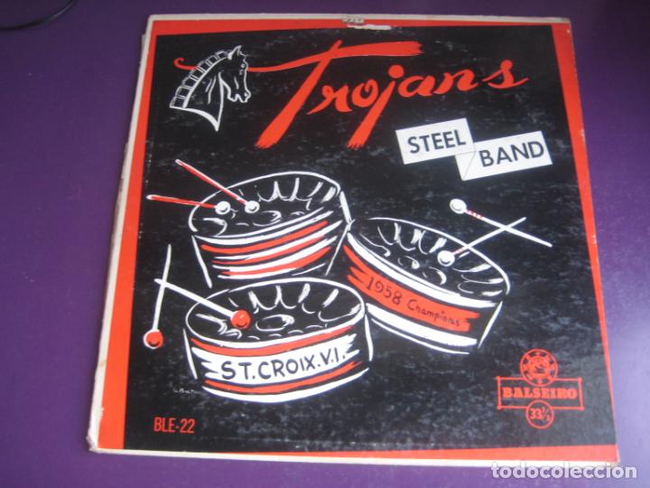 Vinyl records: Trojans Steel Band LP BALSEIRO PUERTO RICO 1958 - MUSICA CARIBE CALYPSO -