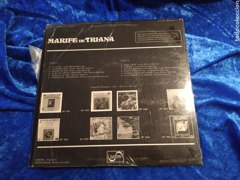 Discos de vinilo: Vinilo Marife de Triana - Foto 2