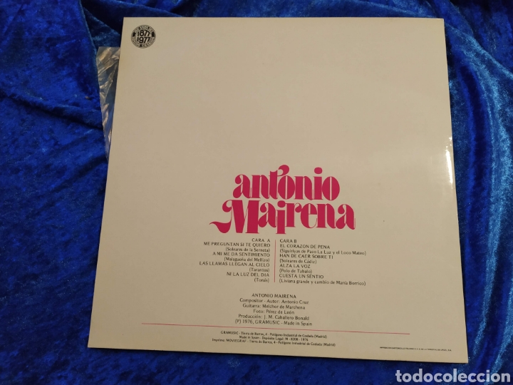 Discos de vinilo: LP Vinilo Antonio Mairena - Foto 1