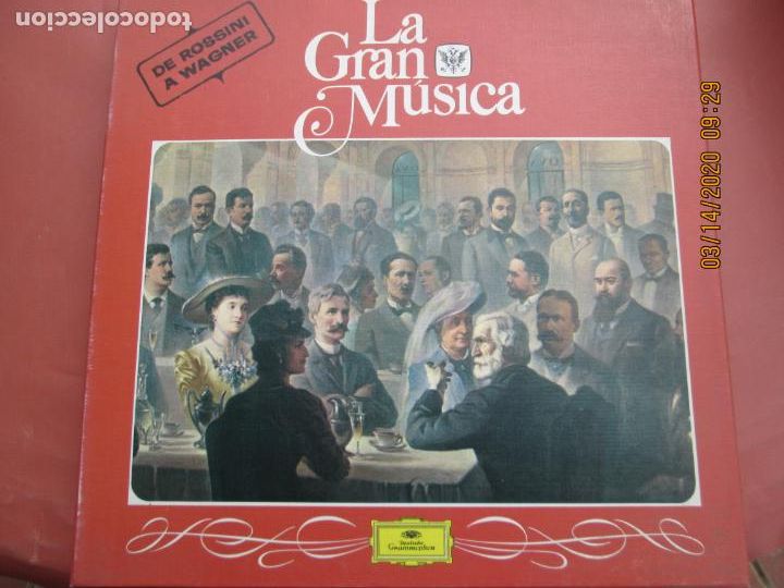Discos de vinil: LA GRAN M&Uacute;SICA - DE ROSSINI A WAGNER - ESTUCHE CON LIBRETO Y 4 DISCOS LPS - DEUTSCHE GRAMMOPHON