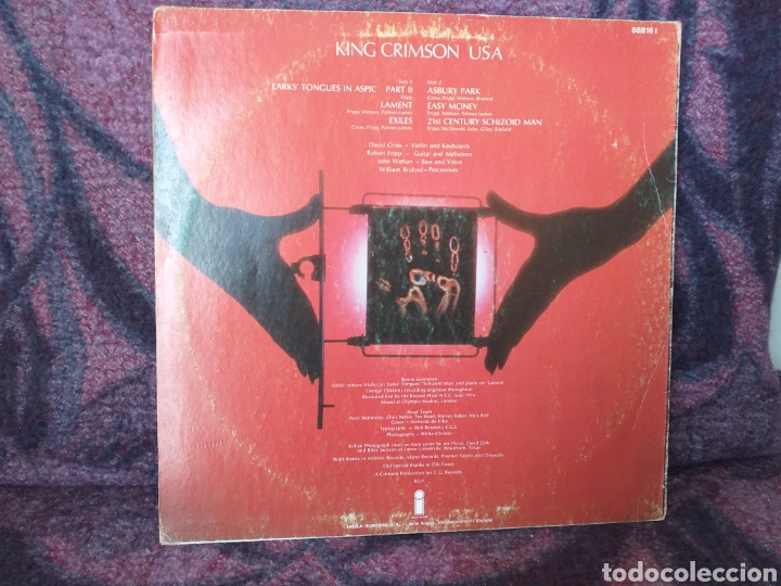 Discos de vinilo: KING CRIMSON U,S.A. ESPA&Ntilde;A 1975 - Foto 3
