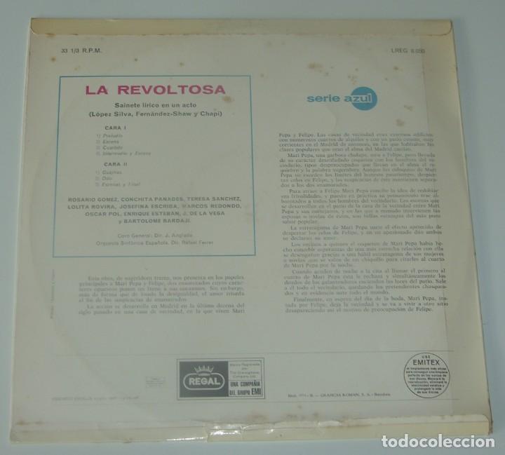 Discos de vinilo: LA REVOLTOSA - RUPERTO CHAP&Iacute; - EMI SERIE AZUL - Foto 2