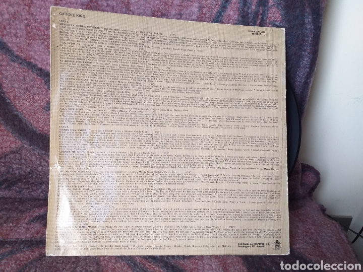 Discos de vinilo: CAROLE KING TAPESTRY ESPA&Ntilde;A 1971 - Foto 2