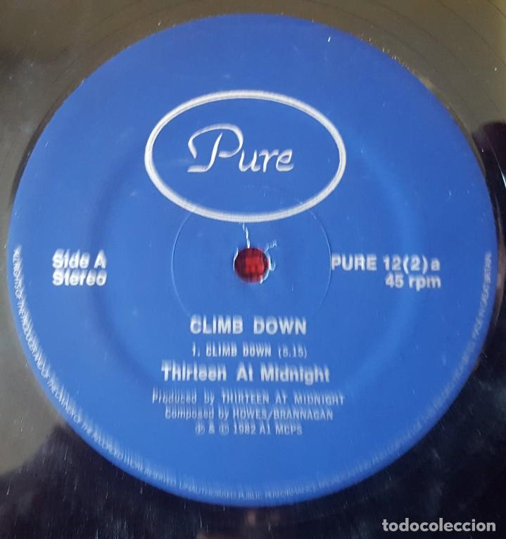 Discos de vinilo: THIRTEEN AT MIDNIGHT ** Climb Down ** MAXI SINGLE VINILO ORIGINAL 1982 UK - Foto 3