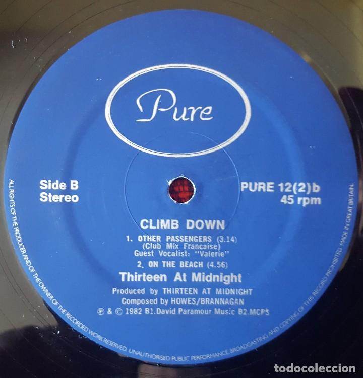 Discos de vinilo: THIRTEEN AT MIDNIGHT ** Climb Down ** MAXI SINGLE VINILO ORIGINAL 1982 UK - Foto 4