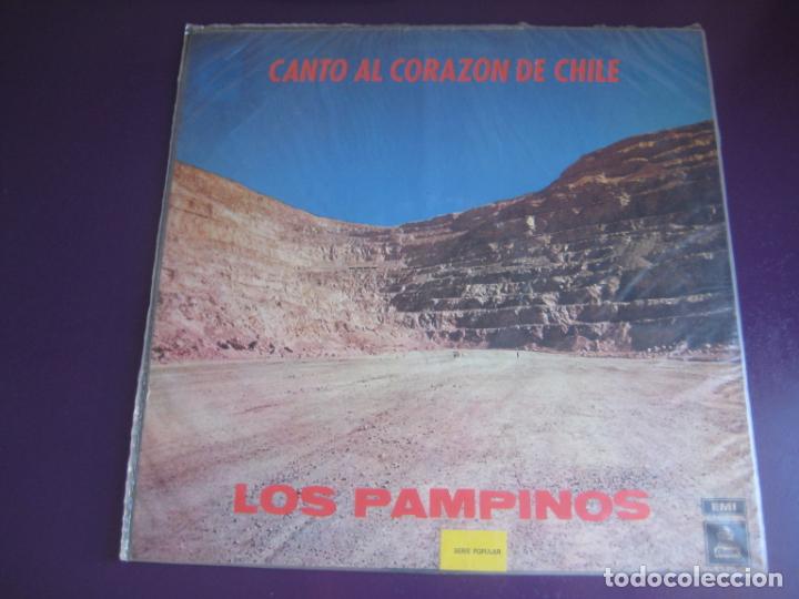Vinyl records: LOS PAMPINOS LP EMI ODEON EDICION CHILENA - CANTO AL CORAZON DE CHILE - FOLK TRADICIONAL ANDINO